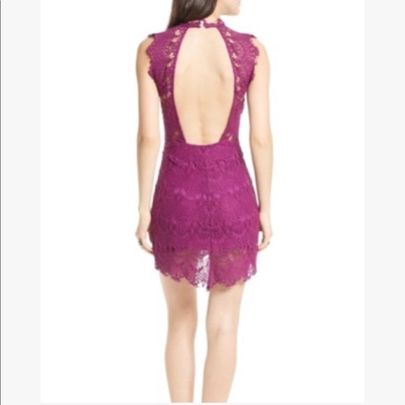 Free People NWT Daydream Lace Minidress Purple - Picture 2 of 7